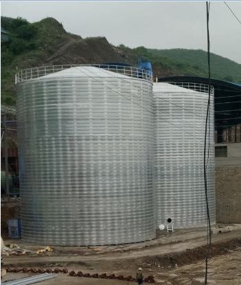 怀柔粮食钢板仓的安装全过程不用热焊接